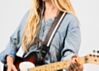 Brown with White Vinyl Racer X Guitar Strap