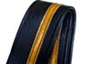 Black With Gold Sparkle Stripe Racer X Camera Strap