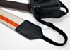 The Couch White and Orange Racer X Camera Strap