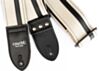 White with Black Vinyl Racer X Guitar Strap