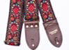 Buckskin Hendrix Woven Guitar Strap Made Of Recycled Seatbelt and Vegan Leather 