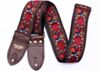 Buckskin Hendrix Woven Guitar Strap Made Of Recycled Seatbelt and Vegan Leather 