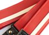 Red with White Vinyl Racer X Guitar Strap