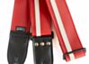 Red with White Vinyl Racer X Guitar Strap