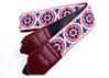 Psychedelic White Red And Blue Camera Strap