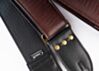 Oxblood Faux Lizard Skin Guitar Strap