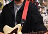 All Red Double Stitch Guitar Strap 