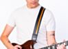 Black & Gold Racer X Guitar Strap 