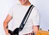 Black & White Racer X Guitar Strap