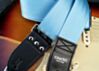 Light Blue Recycled Seatbelt Guitar Strap