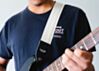 Silver Sparkle Metal Flake Racer X Guitar Strap