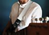 Silver Sparkle Luggage Guitar Strap