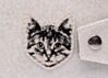 Silver Sparkle Cat Billfold Wallet