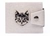 Silver Sparkle Cat Billfold Wallet