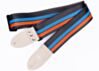 Black Orange & Blue Double Racer X Guitar Strap 