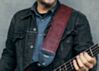 3 inch Wide Paisley Guitar Strap: Now  in Oxblood or Ivory