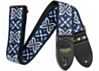 The Tiki Navy Vintage Blue Hippie Weave Guitar strap