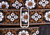Cork and Brown Flowers Guitar Strap