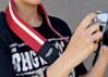 Red & White Racer X Camera Strap