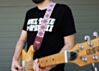 Pysch White Red and Blue Hippie Guitar Strap