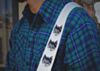 The Couch Cat Guitar Strap In All White