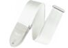 All White Seatbelt Guitar Strap