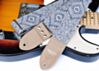 Victorian Ink and Canvas Paisley Guitar Strap
