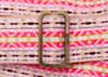 Dylan Pink and White Hippie Weave Boho Guitar Strap