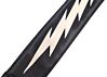 3" Wide Custom Mega Bolt Extra Wide Padded Lightning Bolt Guitar and Bass Strap