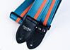 The Jet Age Blue and Orange Racer X Guitar Strap - v5