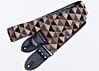 Black Triangle Pyramid Geometric Guitar Strap - 2" 