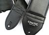 3 Inch Guitar and Bass Strap in All Black