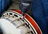 Blue Hendrix Boho Banjo Strap- Hand Made Woven Banjo Straps With Vegan Leather Ends, Made In USA
