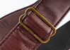 Oxblood Faux Lizard Skin Guitar Strap