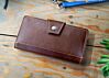 Classic Brown Womens Simple Vegan Wallet With Zipper Coin Purse and Checkbook or Phone Holder, Vegan Leather Construction