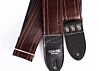 The Dark Walnut Vintage Cadillac Sunburst Deadstock Luggage Guitar Strap