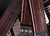 The Dark Walnut Vintage Cadillac Sunburst Deadstock Luggage Guitar Strap
