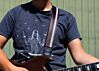 Vintage Cadillac Dark Walnut Racer X Guitar Strap