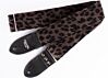 Cheetah Print Guitar Strap - Brown