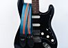 The Jet Age Blue and Orange Racer X Guitar Strap - v5