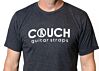 Couch Logo Band Tee - Black Heather and White Print