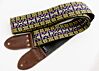 Lavender and Gold Dylan Vintage Bohemian Guitar Strap