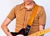 Gold Sparkle Guitar Strap