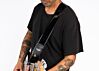 The Berlin Noir Patent Faux Leather Guitar Strap