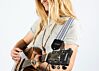Bohemian Grey Ghost Hippie Weave Guitar Strap 