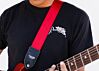 Recycled Red Seatbelt Guitar Strap 