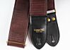Oxblood Faux Lizard Skin Guitar Strap