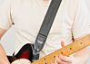All Black Blackout Racer X Guitar Strap 