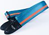 The Jet Age Blue and Orange Racer X Guitar Strap - v5