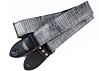 Gun Metal Faux Lizard Skin Guitar Strap - 38 Made